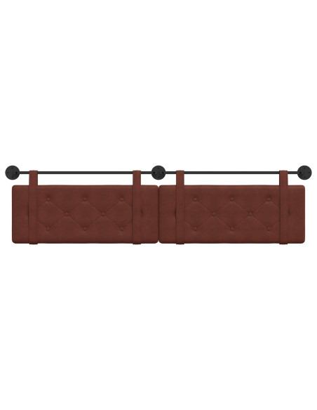 Testata appesa Marrone Lucido 210 x 55 x 5 cm PU Antico