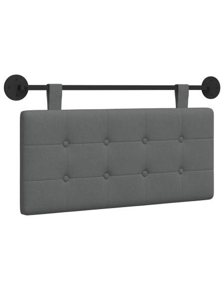 Testata appesa Grigio scuro 90 x 55 x 5 cm Tessuto