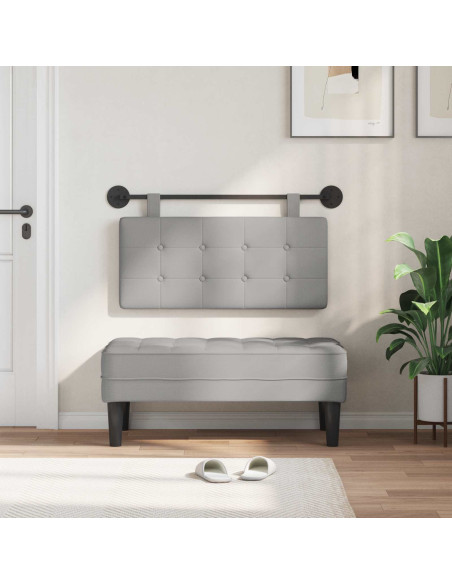 Testata appesa Grigio Nuvola 100 x 55 x 5 cm Tessuto