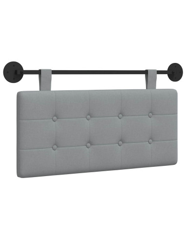 Testata appesa Grigio chiaro 100 x 55 x 5 cm Tessuto