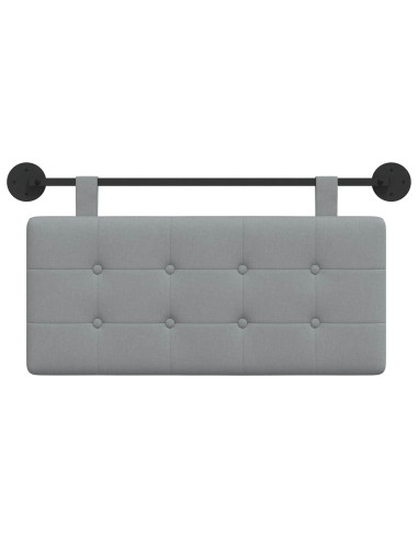 Testata appesa Grigio chiaro 100 x 55 x 5 cm Tessuto