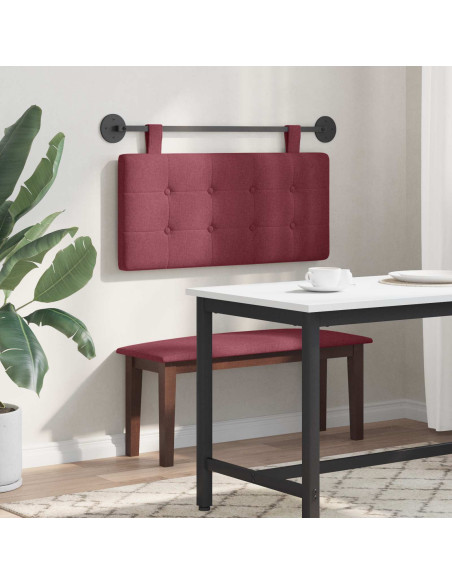 Testata appesa Rosso Vino 100 x 55 x 5 cm Tessuto