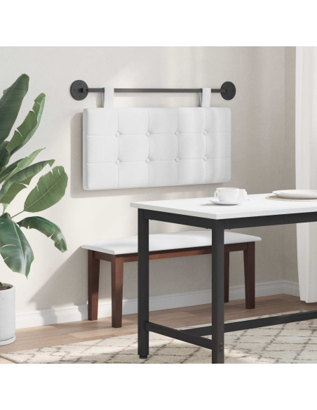 Testata appesa Bianco 100 x 55 x 5 cm Tessuto