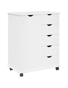Mobile con Ruote con ruota Bianco 63,5 x 39 x 79 cm 2