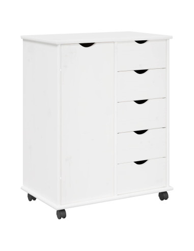 Mobile con Ruote con ruota Bianco 63,5 x 39 x 79 cm