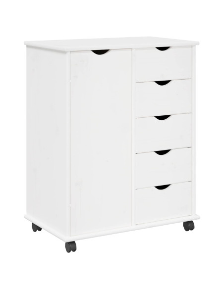 Mobile con Ruote con ruota Bianco 63,5 x 39 x 79 cm