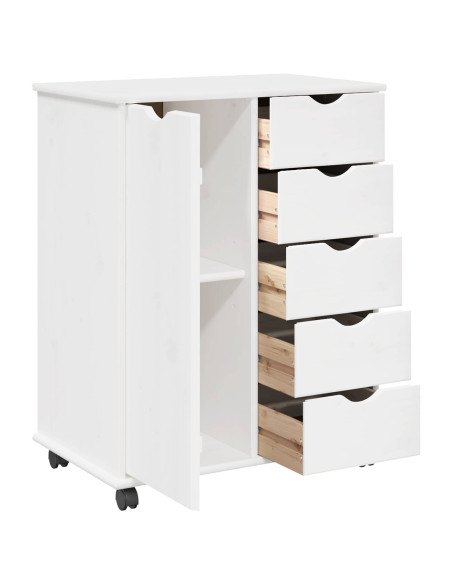 Mobile con Ruote con ruota Bianco 63,5 x 39 x 79 cm