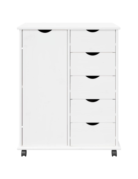 Mobile con Ruote con ruota Bianco 63,5 x 39 x 79 cm