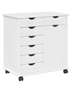 Mobile con Ruote con ruota Bianco 63,5 x 39 x 65,5 cm 2