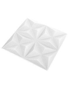 Pannelli da parete 24 pcs Bianco Origami 50 x 50 cm Schiuma XPS 2