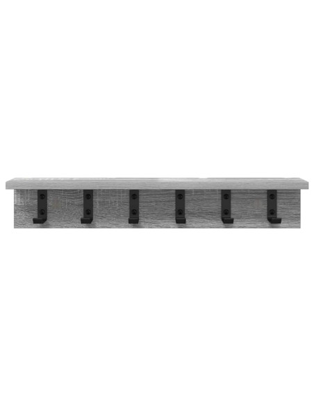 Appendiabiti a muro Grigio Sonoma 60 x 10,5 x 10,5 cm