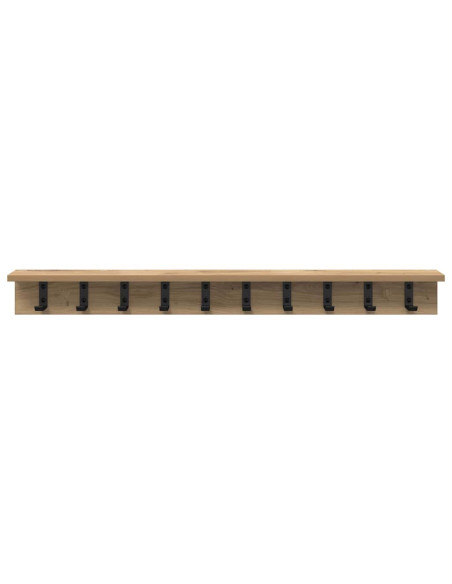 Appendiabiti a muro Rovere artigianale 100 x 10,5 x 10,5 cm