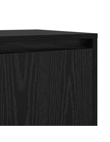 Credenza Rovere Nero 70 x 41 x 75 cm Legno multistrato