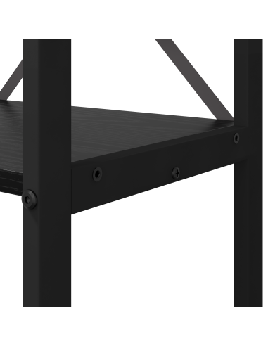 Libreria Rovere Nero 60 x 30 x 155 cm Legno multistrato