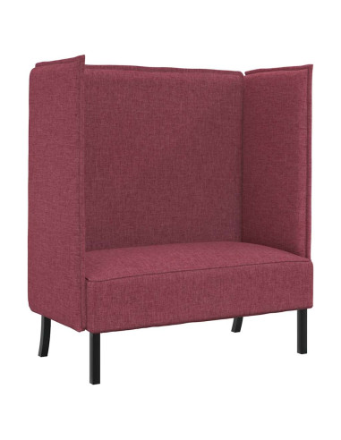 Divano alto 101cm Rosso vino Tessuto
