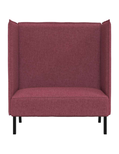 Divano alto 101cm Rosso vino Tessuto