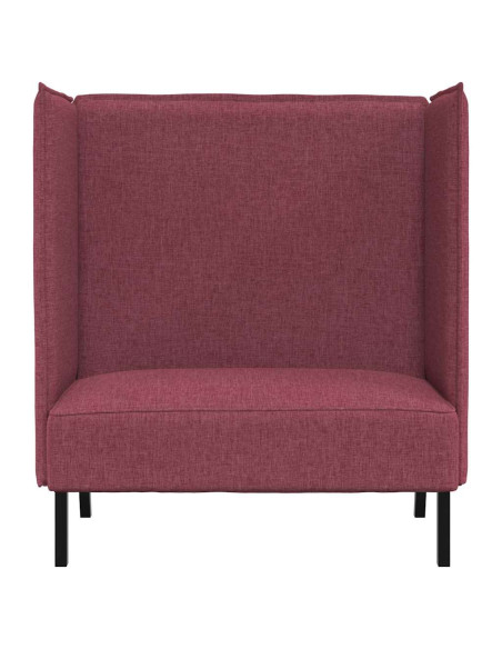 Divano alto 101cm Rosso vino Tessuto