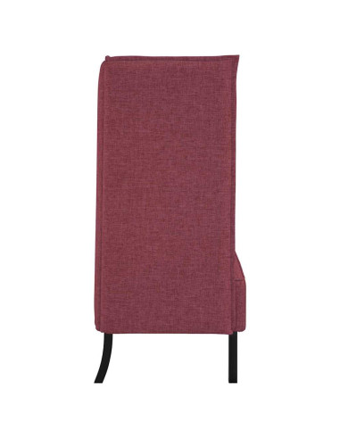 Divano alto 101cm Rosso vino Tessuto