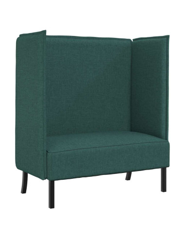 Divano alto 101cm Verde scuro Tessuto