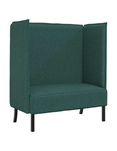 Divano alto 101cm Verde scuro Tessuto