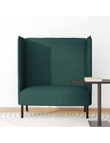 Divano alto 101cm Verde scuro Tessuto