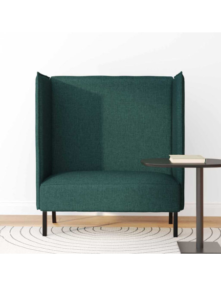 Divano alto 101cm Verde scuro Tessuto