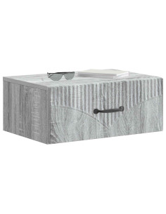 Mobiletto da notte a muro Grigio Sonoma 49 x 34,5 x 20 cm 2