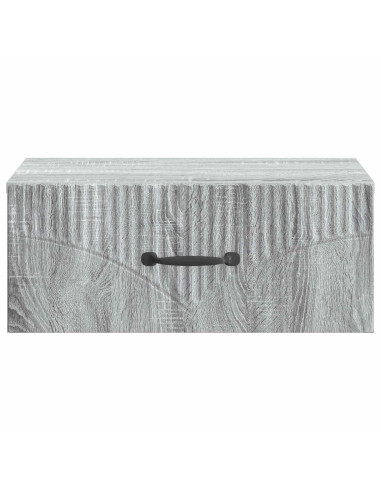 Mobiletto da notte a muro Grigio Sonoma 49 x 34,5 x 20 cm