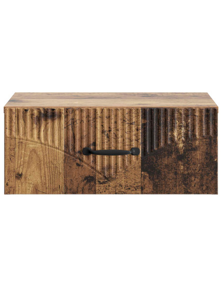 Mobiletto da notte a muro Legno antico 49 x 34,5 x 20 cm