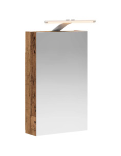 Mobiletto per specchio da bagno Legno vecchio 30 x 10,5 x 50 cm 2