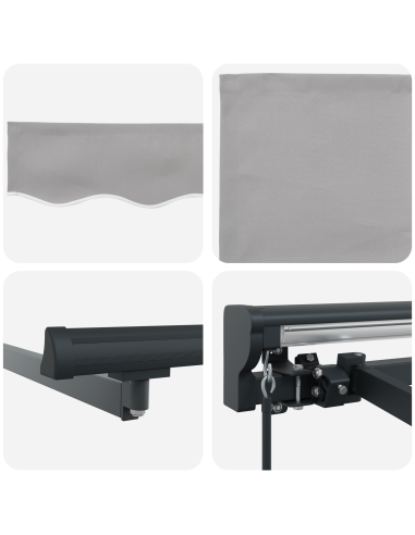 Tenda Retrattile Grigio chiaro 300 x 250 cm