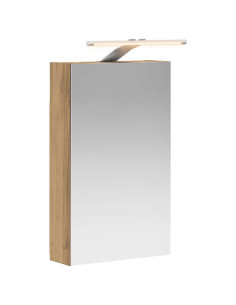 Mobiletto per specchio da bagno con porta Rovere Artigianale 2