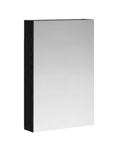 Mobiletto per specchio da bagno Rovere Nero 40 x 10,5 x 60,5 cm 2