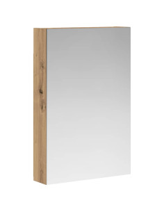Mobiletto per specchio da bagno con porta Rovere Artigianale 2