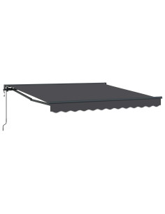 Tenda Retrattile Antracite 350 x 250 cm Poliestere e Metallo 2