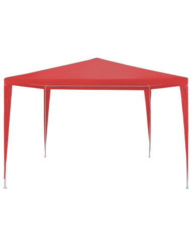Tenda Party Rosso 300 x 300 x 255 cm PE e Acciaio