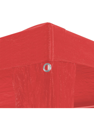 Tenda Party Rosso 300 x 300 x 255 cm PE e Acciaio