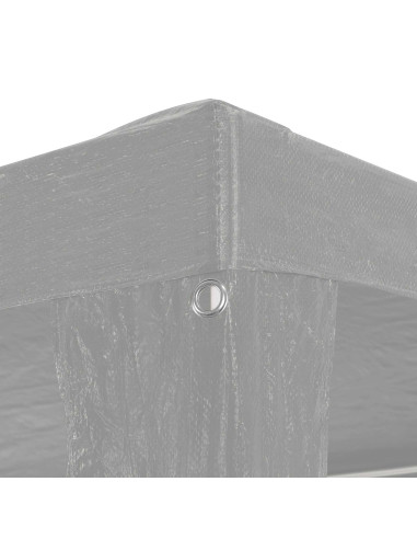 Tenda Party Grigio chiaro 300 x 300 x 255 cm PE e Acciaio
