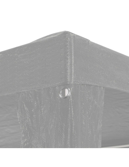 Tenda Party Grigio chiaro 300 x 300 x 255 cm PE e Acciaio