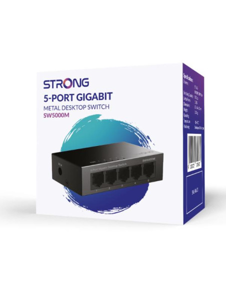 SWITCH 5 PORTE GIGABIT METAL