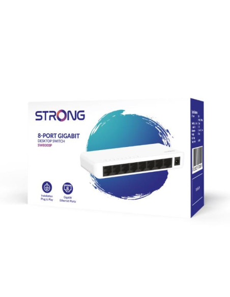 SWITCH 8 PORTE GIGABIT PLASTICA