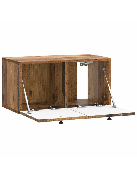 Mobile Porta TV da Muro Legno antico 59,5 x 31 x 30 cm