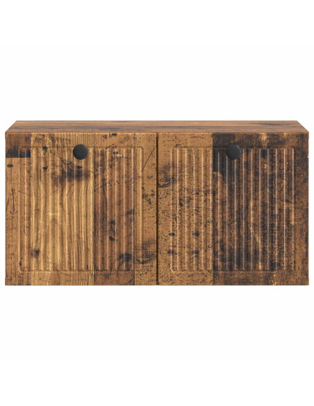 Mobile Porta TV da Muro Legno antico 59,5 x 31 x 30 cm