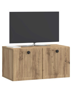 Mobile Porta TV da Muro Rovere Artigianale 59,5 x 31 x 30 cm 2