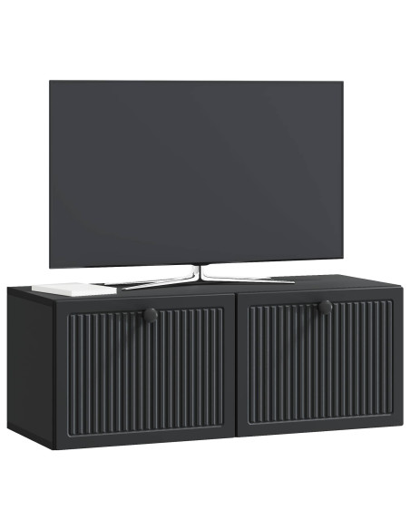 Mobile Porta TV da Muro Nero 78,5 x 31 x 30 cm
