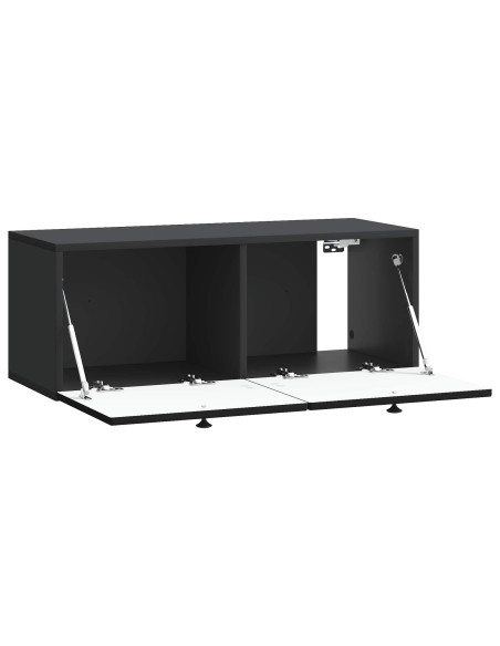 Mobile Porta TV da Muro Nero 78,5 x 31 x 30 cm