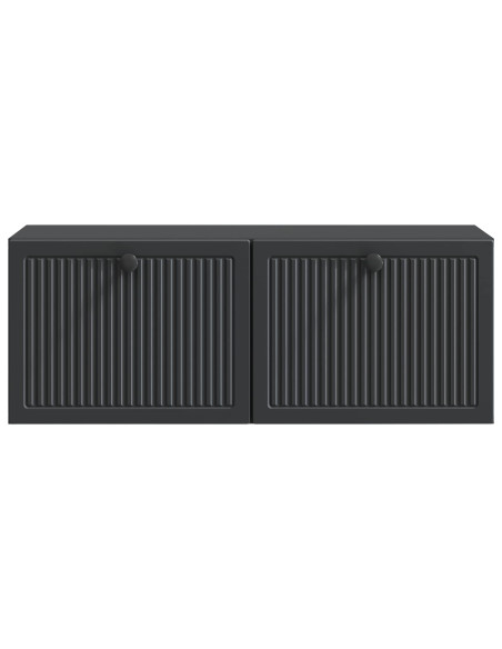 Mobile Porta TV da Muro Nero 78,5 x 31 x 30 cm
