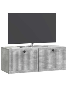 Mobile Porta TV da Muro Grigio Cemento 78,5 x 31 x 30 cm 2