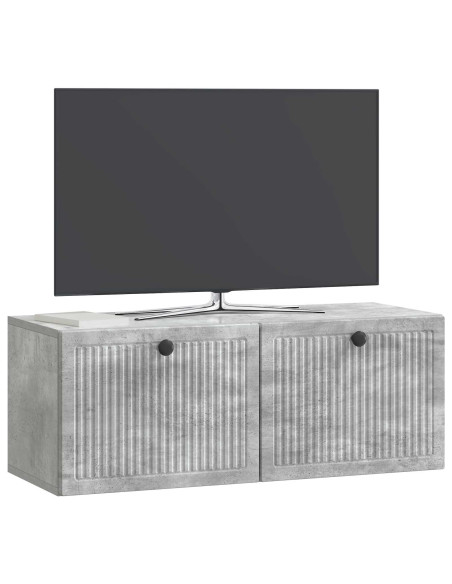 Mobile Porta TV da Muro Grigio Cemento 78,5 x 31 x 30 cm