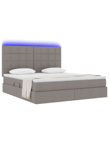Letto con contenitore e LED Talpa 160 x 200 cm Poliestere